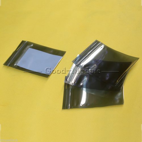 10Pcs 6 x9cm Plastic Zip Lock Shielding Anti Static Bags Holders Packagings New