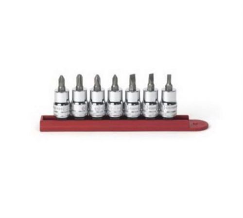 KD Tools 7-Piece Phillips Driver Socket Set Working Polished Chrome Hand Tool