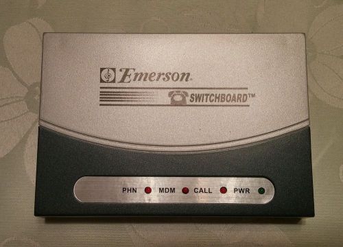 NEW EMERSON SWITCHBOARD DELUXE PHONE FAX MODEM WALL JACK NIB **MUST SEE**
