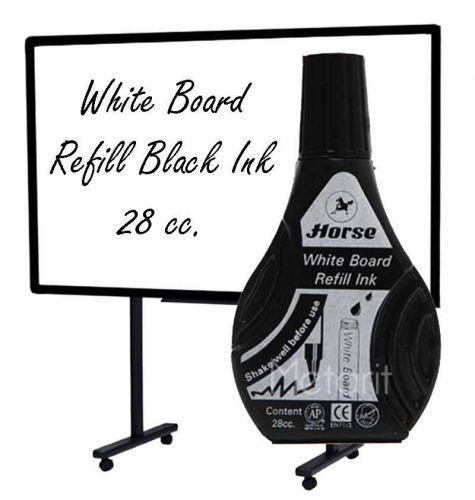 Refill WHITE BOARD INK BLACK 28 cc For Whiteboard Pen Marker Schwarz Blau Tinte