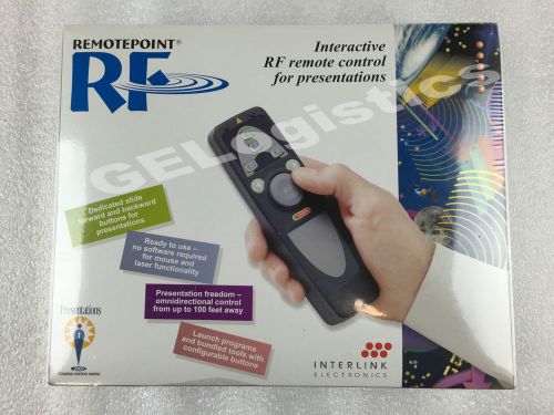 Interlink vp4810 remotepoint rf wireless remote control with laser pointer for sale