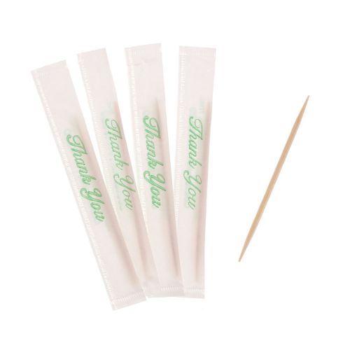 Royal Mint Individual Paper Wrapped Toothpicks, Pack of 500, RM125