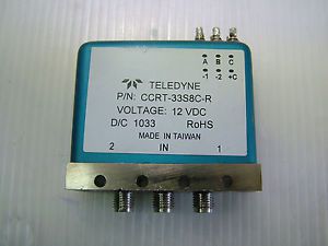 CCRT-33S8C-R DC-18GHz SPDT Switch RF 12VDC TELEDYNE With Indicator Pins
