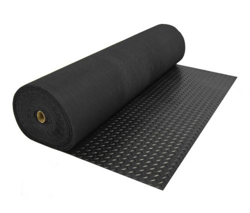 Rubber Floor Mat Work Protection Matting Diamond Plate Runner Garage 10ft X 48in