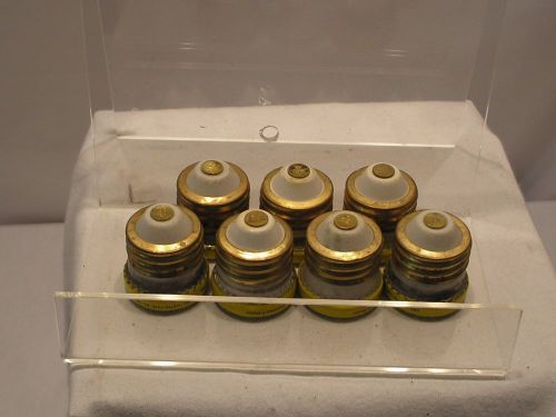 Buss type w 20 amp screw in edison base fuses bag of 7 for sale