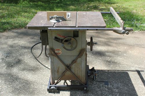 DELTA ROCKWELL MILWAUKEE 8&#034; INCH INDUSTRIAL GRADE 3/4 HP 1725 RPM TABLE SAW