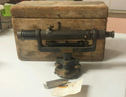 Vintage a. Lietz Original antique surveyor Level in case #13557