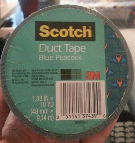Scotch Scotch Duct Tape, Blue Peacock, 1.88-Inch x 10-Yard