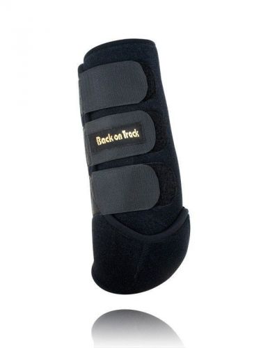 Back on track equine horse exercise boots heat therapy hind legs pair medium for sale