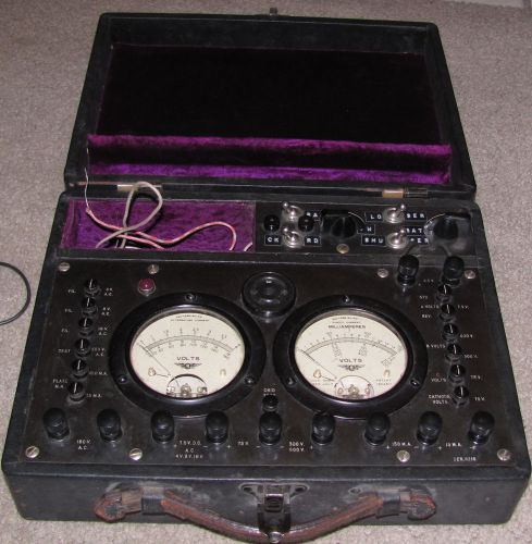 Jewell Radio Set Analyzer Pattern 199 With Cables
