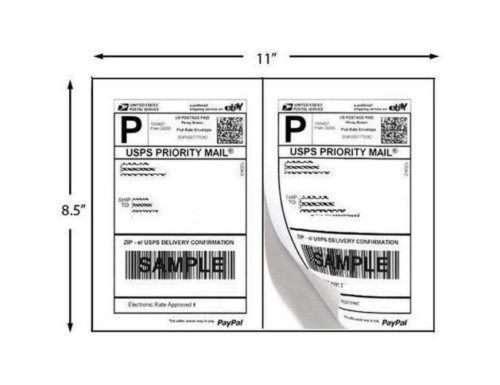MFLABEL 1000 Half Sheet Laser/Ink Jet USPS UPS Fedex Shipping Labels (Compare...