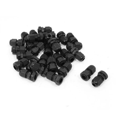 Uxcell 30pcs pg7 3mm to 6.5mm diameter cable glands plastic fasteners for sale