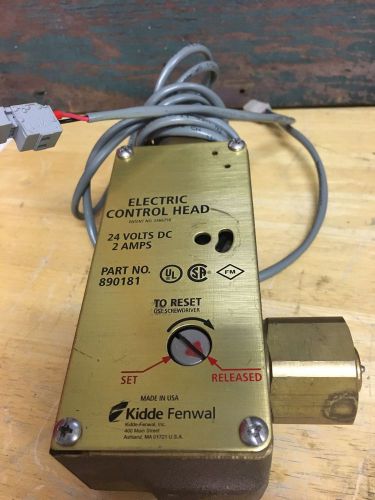 KIDDE FENWAL ELECTRIC CONTROL HEAD 890181 24 VOLTS 20 A AMPS