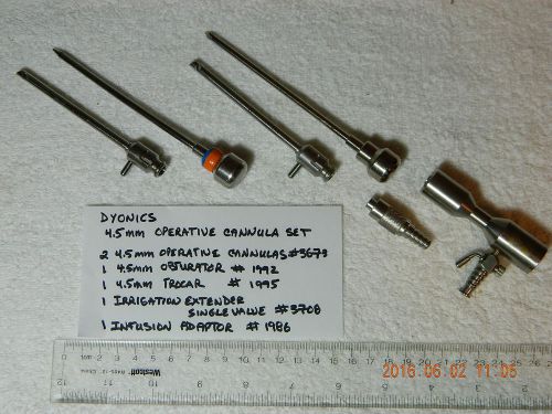 Smith &amp; Nephew, Dyonics, 4.5mm operative cannula set, arthroscopy