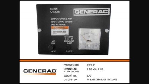 GENERAC 0D4687 Battery Charger