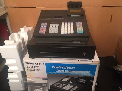 NEW Sharp XE-A43S Programmable Electronic Cash Register + MANUAL NIB BUT NO KEYS