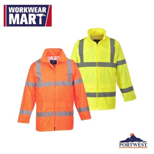 Jacket pants high visibility waterproof combo set 2pc safety work portwest for sale