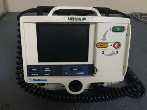 Physio-control lifepak 20 monitor ecg for sale