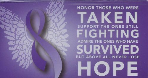 2016 - 2017 Purple Ribbon Awareness Pocket Planners With Free Keychain