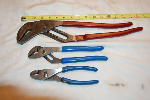 Assortment of Blue-Point Adjustable Pliers