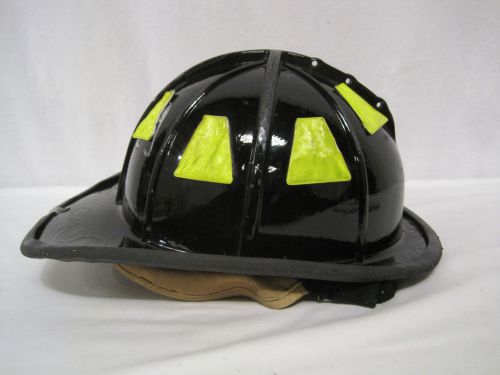 Cairns firefighter black helmet turnout bunker gear model 1010  (h0233 for sale