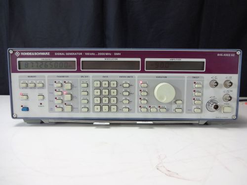 As-Is - R&amp;S SMH SMG-B1/SMG-B2 Signal Generator, 100 kHz - 2 GHz