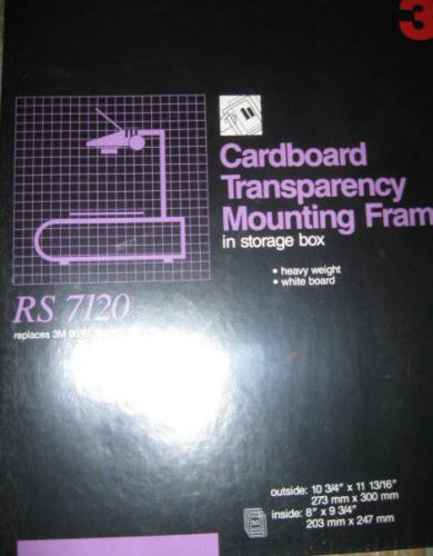 50 New in Box CARDBOARD TRANSPARENCY MOUNTING FRAMES RS7120 3M