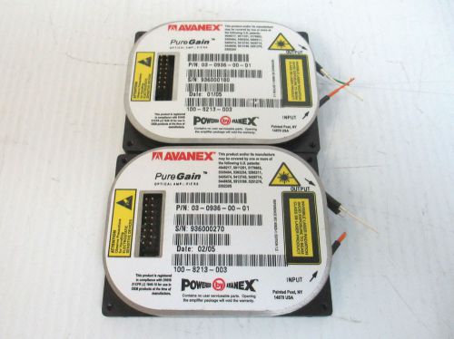 Lot of 2 Avanex 03-0936-00-01 PureGain Optical Amplifiers *FOR PARTS*
