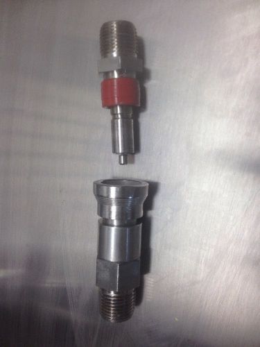 SWAGELOK QUICK-CONNECT 1/2&#034; NPT 316 SS QC8 MATING PAIR Stainless