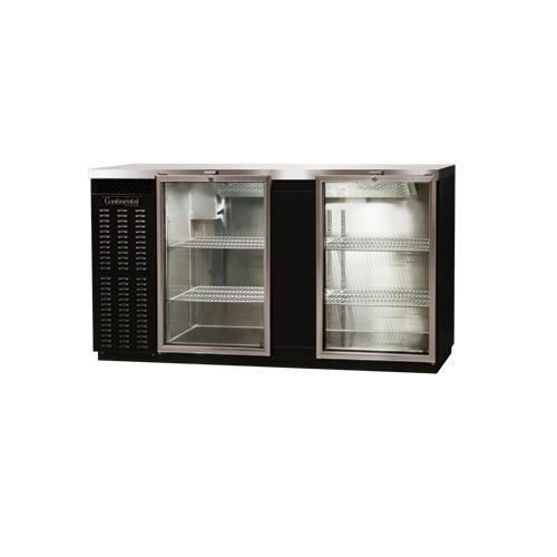 Continental Refrigerator BBUC69-GD Back Bar Cabinet, Refrigerated