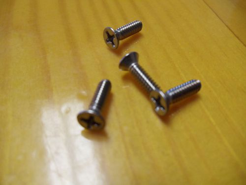 6-32 X 1/2 INCH FLAT HEAD MACHINE SCREWS STAINLESS  LOT OF 10 PHILLIPS HEAD