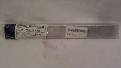 NEW! SCHLAGE  4504F 1-1/4&#034; x 1/2&#034; FILLER PLATE, SATIN ALUMINUM For M450 1.25X.5&#034;