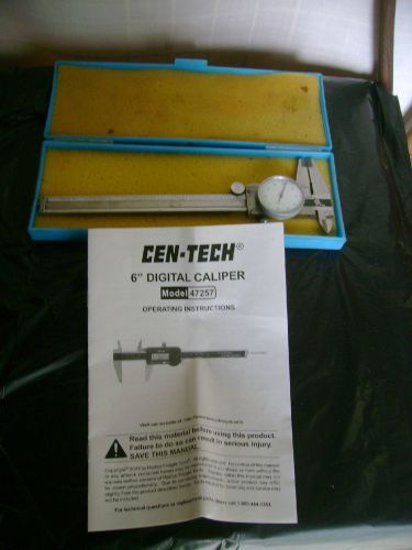 CEN-TECH 6 INCH DIGITAL CALIPER Model 47257