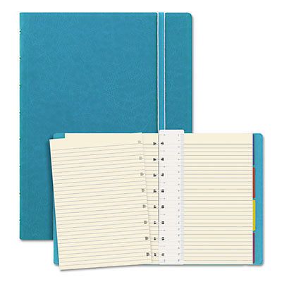 Notebook, College Rule, Aqua Cover, 8 1/4 x 5 13/16, 112 Sheets/Pad, 1 Each