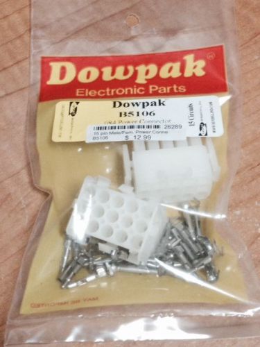 15-pin Male/Female Power Connectors - .084 - Dowpak B5106