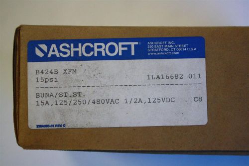 Ashcroft D424B XFM Pressure Switch, 15psi