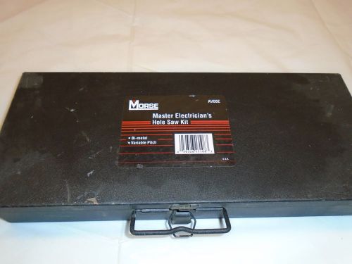 Morse Model#Av08E Master Electrician hole saw kit(11pcs)