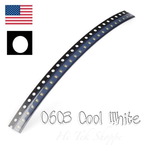0603 SMD LED Cool White Super Bright- 10 Pieces U.S. Seller
