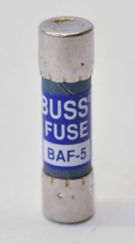 Copper Bussmann BAF-5 5A 250V Fast Acting Fuse