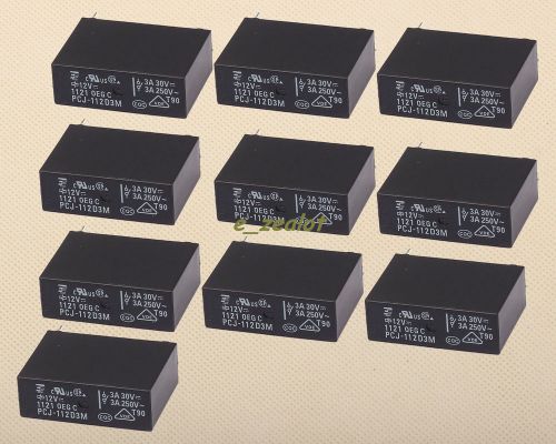 10PCS Perfect 12V Relay  Power Relay for OEG Relay PCJ-112D3M