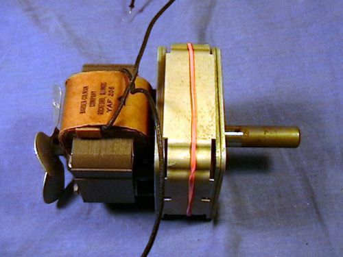 Small barber-coleman electric fan motor worm gear driven back shaft, torrington for sale