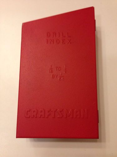 Craftsman Drill Index 1/16 To 1/2 By 1/64s (Case Only)