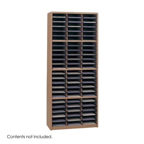 Safco Products Company Value Sorter Organizer (72 Compartments) Medium Oak