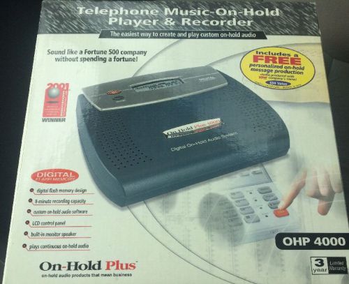On Hold Plus OHP-4000, Music on Hold Device, Includes Power Supply &amp; Manual
