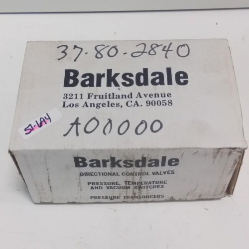 BARKSDALE PRESSURE OR VACUUMM ACTUATED SWITCH DPD2T-H18SS NEW