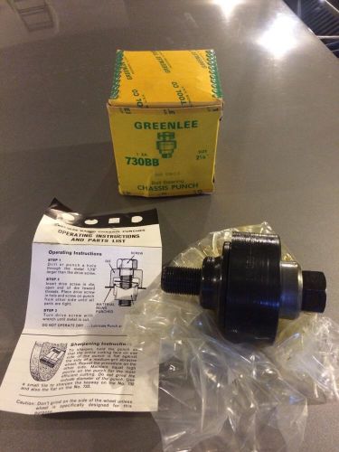 New Greenlee 730BB 2 1/4&#034; Radio Chassis Punch