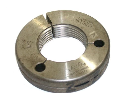 Greenfield no go thread ring gage 2&#034;-8 n-3 for sale