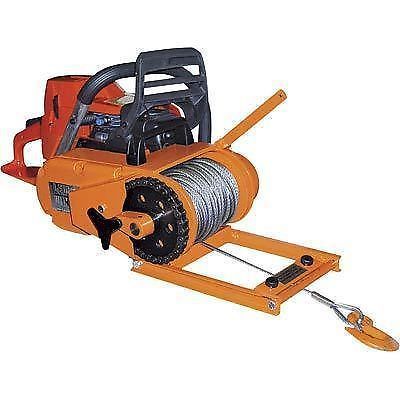 Winch - chainsaw mounted - 4000 lb cap - includes 150 ft of 3/16&#034; cable for sale