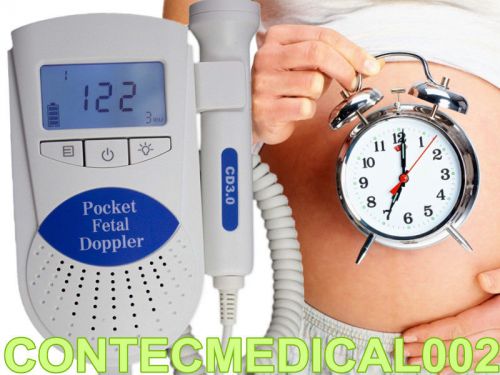 CONTEC Brand NEW Fetal Doppler Sonoline B,Baby heart Beat Monitor,3mhz Probe+Gel