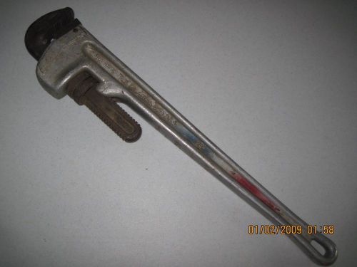 Ridgid  heavy duty  aluminum 24&#034; adjustable pipe wrench # 824 for sale
